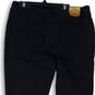 NWT Womens Black Gingham Flat Front Pocket Straight Leg Trouser Pants Sz 14 image number 4