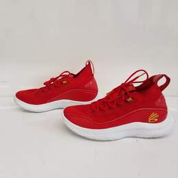 Under Armour Curry 8 Shoes Red Size 9