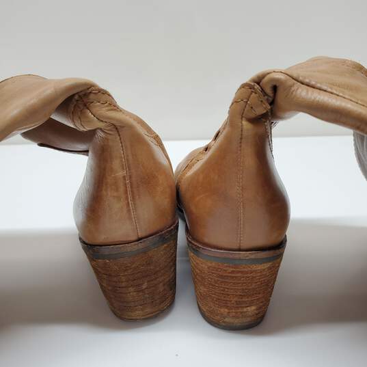 Sam Edelman Loren Brown Leather Knee High Boots Women Size 7.5M image number 5