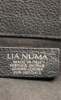 Lia Numa Leather Woven Carry All Tote Black image number 4