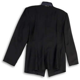 Womens Black Long Sleeve Regular Fit Beaded Embellished Jacket Size 12 alternative image