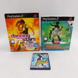2 Sony Playstation 2 PS2 Dance Mats w/ 2 Games Dancing With The Stars