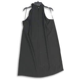 NWT Womens Black Sleeveless Halter Neck Pullover A-Line Dress Size 16 alternative image