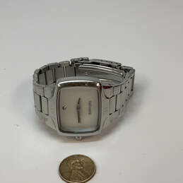 Designer Nixon Silver-Tone Stainless Steel Square Dial Analog Wristwatch alternative image