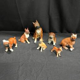 Bundle of 7 Assorted Ceramic Dog Figurines