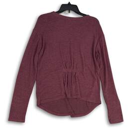 Z By Zella Womens Pink Round Neck Long Sleeve Pullover T-Shirt Size Medium alternative image