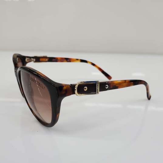Jimmy Choo Brown Tort Buckle Logo CECY/S Sunglasses image number 4