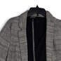 Womens Gray Long Sleeve Pockets Notch Lapel Open Front Blazer Size 6 image number 3