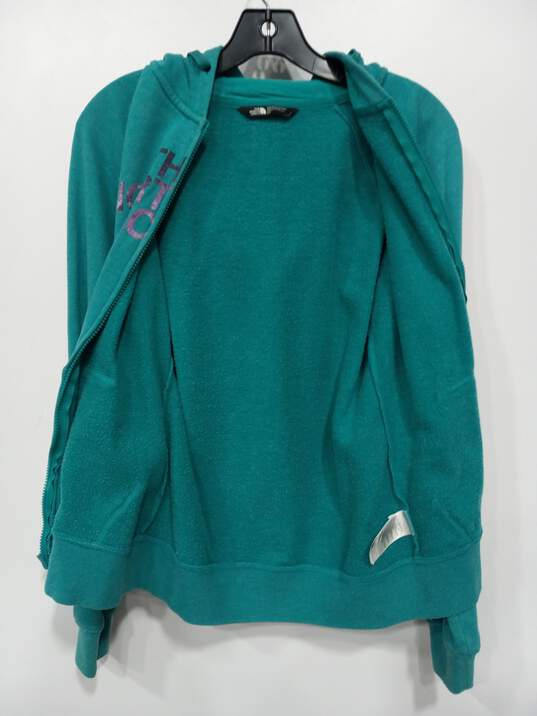 The North Face Women's Teal Hoodie Size S image number 3