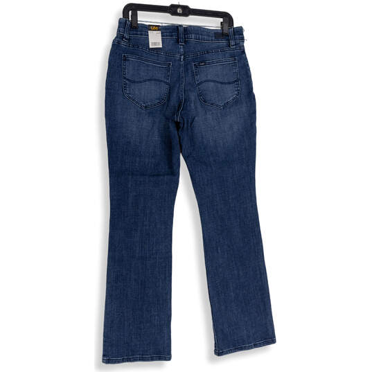 NWT Womens Blue Denim Medium Wash 5 Pocket Design Bootcut Jeans Size 12 image number 4