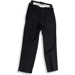 NWT Mens Gray Flat Front Slash Pocket Straight Leg Dress Pants Size 32/30