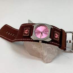 Designer Nixon The Scout Pink Round Analog Dial Quartz Wristwatch