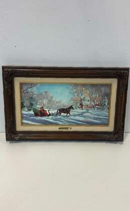 Home with the Tree Framed Holiday Print by Marty Bell Limited Edition with COA