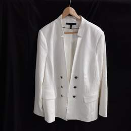 White House Black Market Women's White Blazer Jacket Size 22W