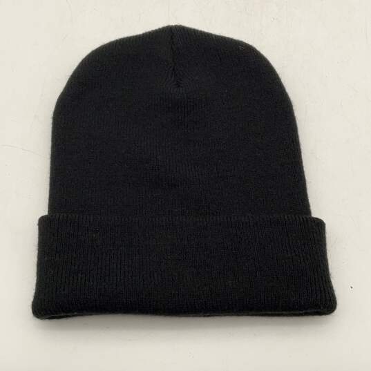 Carhartt Mens Black Knitted Winter Fitted Beanie Hat One Size image number 3