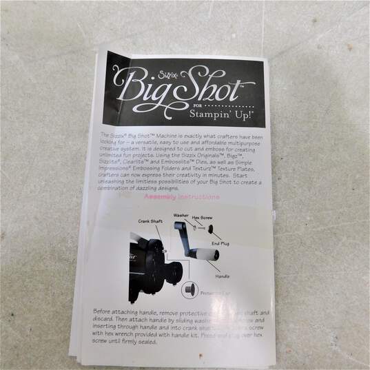 Sizzix Big Shot For Stampin Up Black Portable Die Cut Emboss Machine With Lots Of Extras image number 2