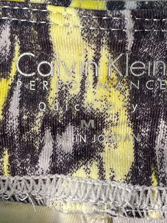 Calvin Klein Woman's Yellow Print Athletic Pants Size M image number 3