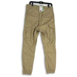 NWT H&M Mens Khaki Cargo Pocket Tapered Leg Jogger Pants Size Small alternative image