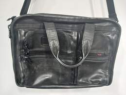 Tumi Black Leather Travel Bag alternative image