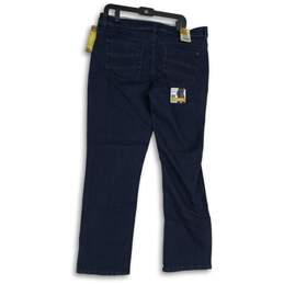 NWT Lee Womens Blue Denim 5-Pocket Design Straight Leg Jeans Size 18 alternative image