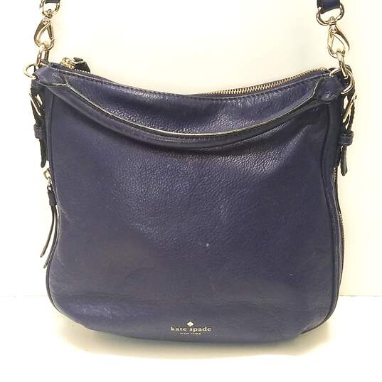 Kate Spade Cobble Hill Ella Purple Leather Shoulder Bag image number 2