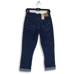 NWT Levi Strauss & Co. Womens Blue Denim Medium Wash Mid Rise Capri Jeans Sz 26W alternative image