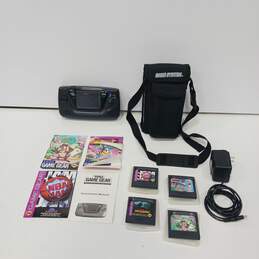 Sega Game Gear Portable Game Console & Accessories in Bag alternative image