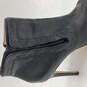Womens The Unity 34KP0244 Black Leather Stiletto Heel Ankle Booties Size 8 image number 4