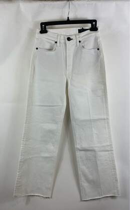 NWT Rag & Bone Womens White Pockets Stretch Denim Ankle Justine Jeans Size 24