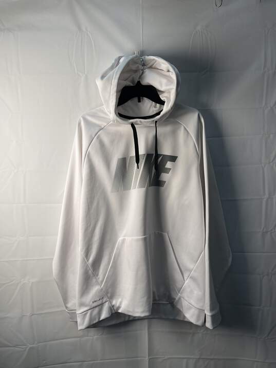 Nike Men's White Pullover Hoody Size XL image number 1