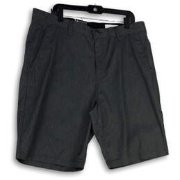 NWT Mens Gray Frickin Stretch Flat Front Slash Pocket Chino Shorts Size 38