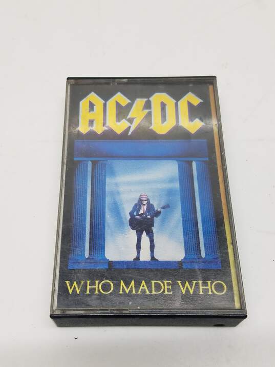 Vintage 1986 AC DC Who Made Who Audio Cassette Tape image number 1