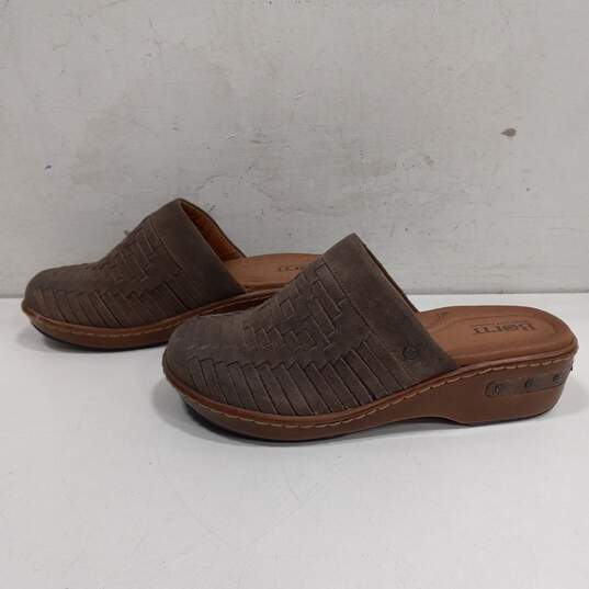 Born Women's Yucatan Woven Gray Slip On Clogs Size 9 image number 2
