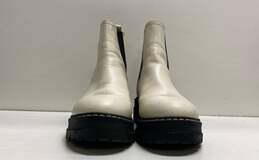 Marc Fisher Padmia White Leather Lug Sole Platform Chelsea Boots Women's Size 9 alternative image