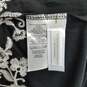 LOFT Women's Black/White Embroidered Tie Back Tiered Dress Size L image number 5