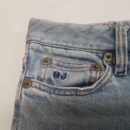 Womens Blue Light Wash Low Rise Coin Pockets Denim Skinny Jeans Size 26 image number 3