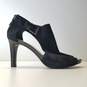 Franco Sarto Black Leather Suede Pump Heels Shoes Size 7.5 image number 1
