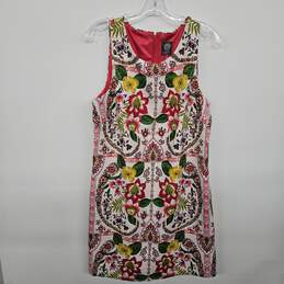 Vince Camuto Floral Print Sleeveless Dress