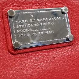 Marc by Marc Jacobs Red Pebble Leather Standard Supply Workwear Long Zip Around Wallet alternative image