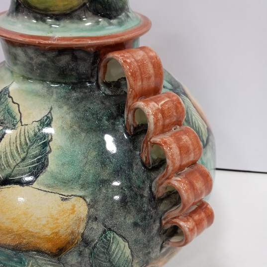Mayolica Santa Rosa Guanajuato Ceramic Jar w/Lid image number 3