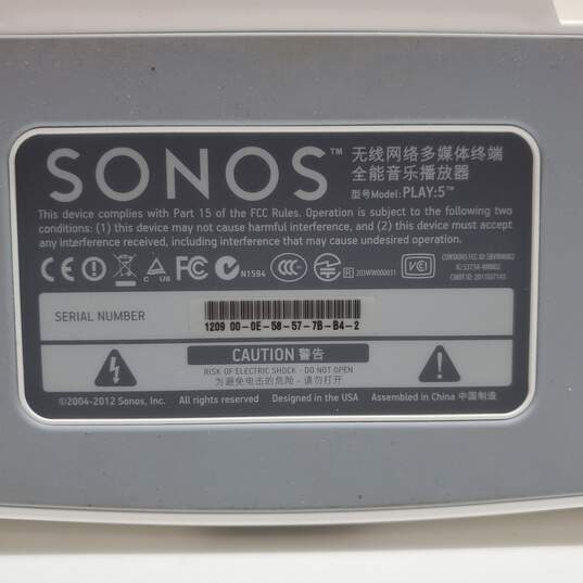 Sonos Play5 White Speaker image number 4