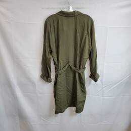 Topshop Olive Green Belted Dress WM Size 8 NWT alternative image