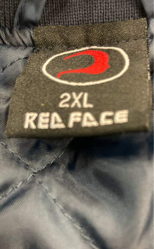 Red Face Blue Big 3 College Basketball Bomber Jacket - Size XXL image number 5