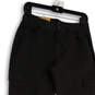 NWT Womens Black Mid Waist Curvy Hip Pockets Skinny Leg Cargo Pants Size 6 image number 3