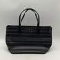 Kate Spade New York Womens Black Glitter Double Handle Zipper Tote Bag Purse image number 1