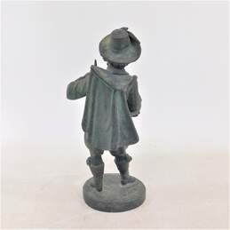 Antique 8 Inch Metal Statue Of A French Musketeer alternative image