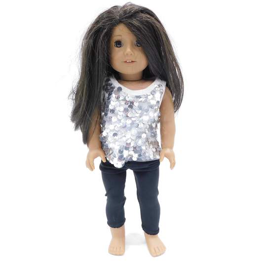 American Girl Doll Dark Brown Hair & Eyes image number 1