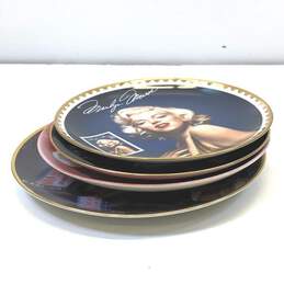 4 Assorted Marilyn Monroe & James Dean Limited Collector's Wall Art Plates