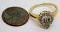 10K Yellow Gold 0.56 CTTW Baguette & Round Diamond Ring 3.0g image number 6