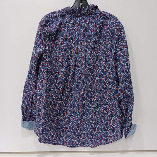 St. John's Bay Floral Print Button Up Shirt Women's Size XXL image number 2